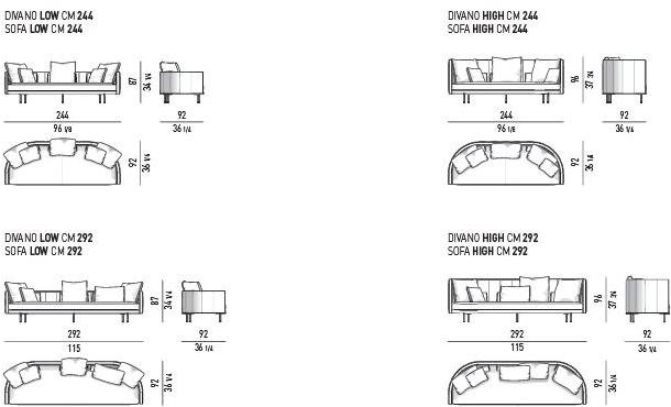 Minotti Кожаный диван Torii sun-id-1346202 - Вид №4