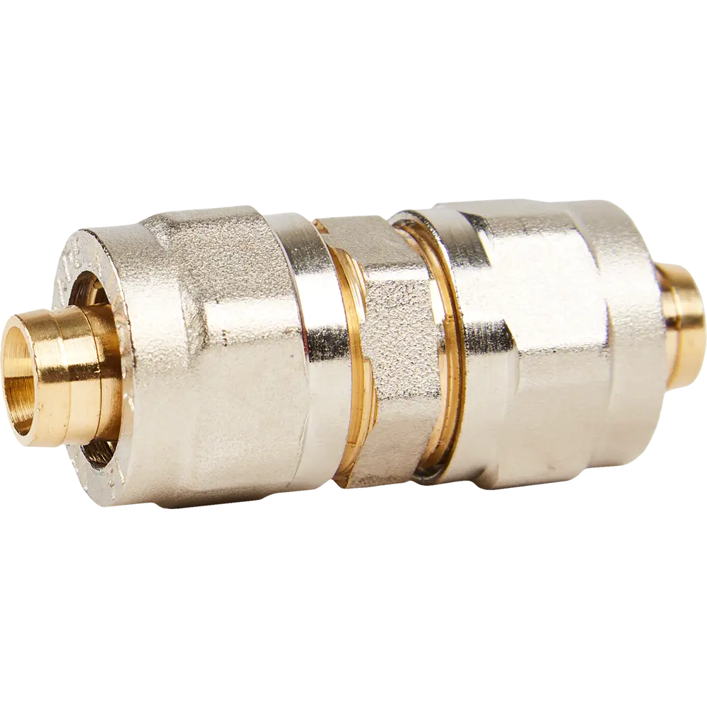 Муфта соединительная STOUT 16x16 мм для металлопластиковых труб 82306073 STLM-0024306 - Вид №1