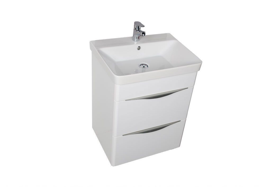 Тумба с раковиной Aquanet Орлеан 60 белый 0018308100182311 - Вид №1