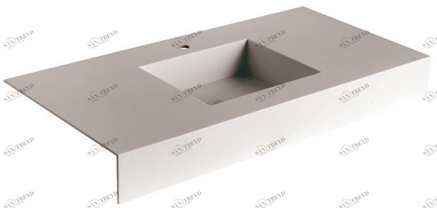 Ponte Giulio Умывальник с одной консолью из hi-macs® Standard B46cnm23-24-25