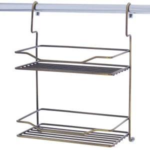 Полка двухъярусная малая Delinia 200х130х285 мм цвет бронза