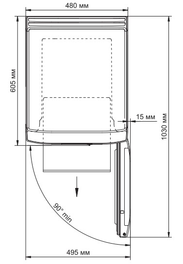 9283681 Морозильный шкаф  Бирюса 414 белый STDN-0037809 - Вид №5