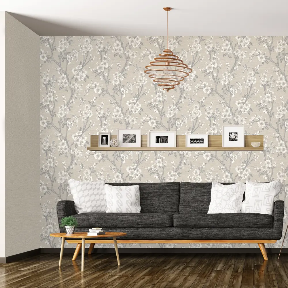 Обои флизелиновые Euro Décor Vesper коричневые 1.06 м 7049-01 82377889 STLM-2159999 EURO DECOR - Вид №3