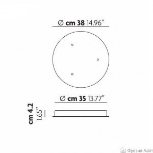 Studio Italia Design 154014 bianco per 3 sosp потолочный