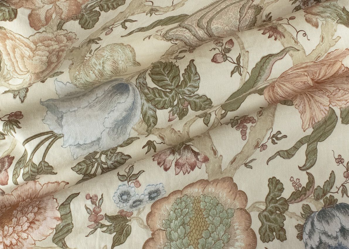 Обивочная ткань с цветочным рисунком Jannelli&Volpi СП GRANDE CORNICHE FABRICS ARCH-00022573 - Вид №1