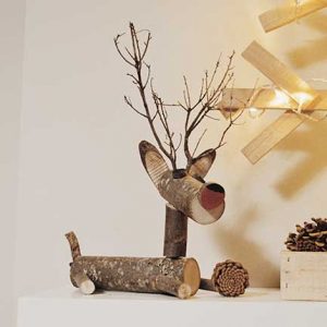 NS520 Сидящий олень Dekoraniaevents Navidad