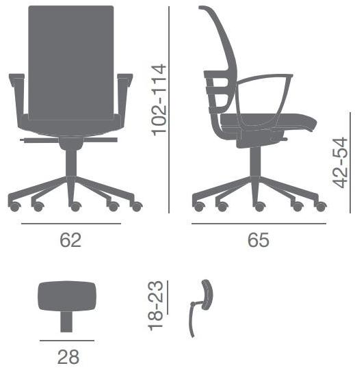 Kastel Офисное кресло с откидной спинкой и высокой спинкой sun-id-1370647 - Вид №9