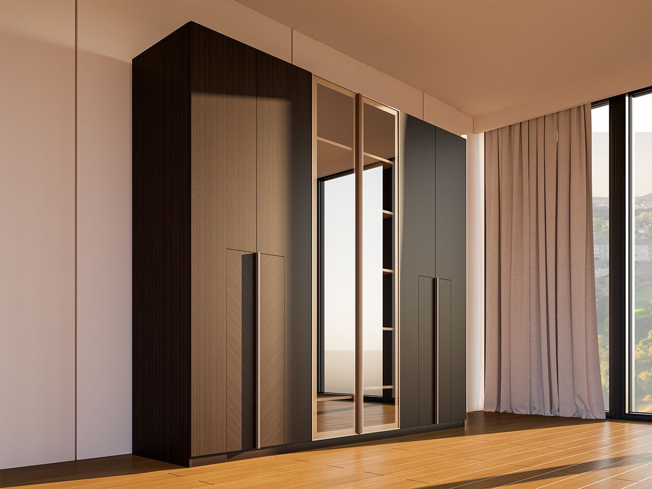 Деревянный шкаф с комодом NDESIGN Тони ARCH-00095671 - Вид №3