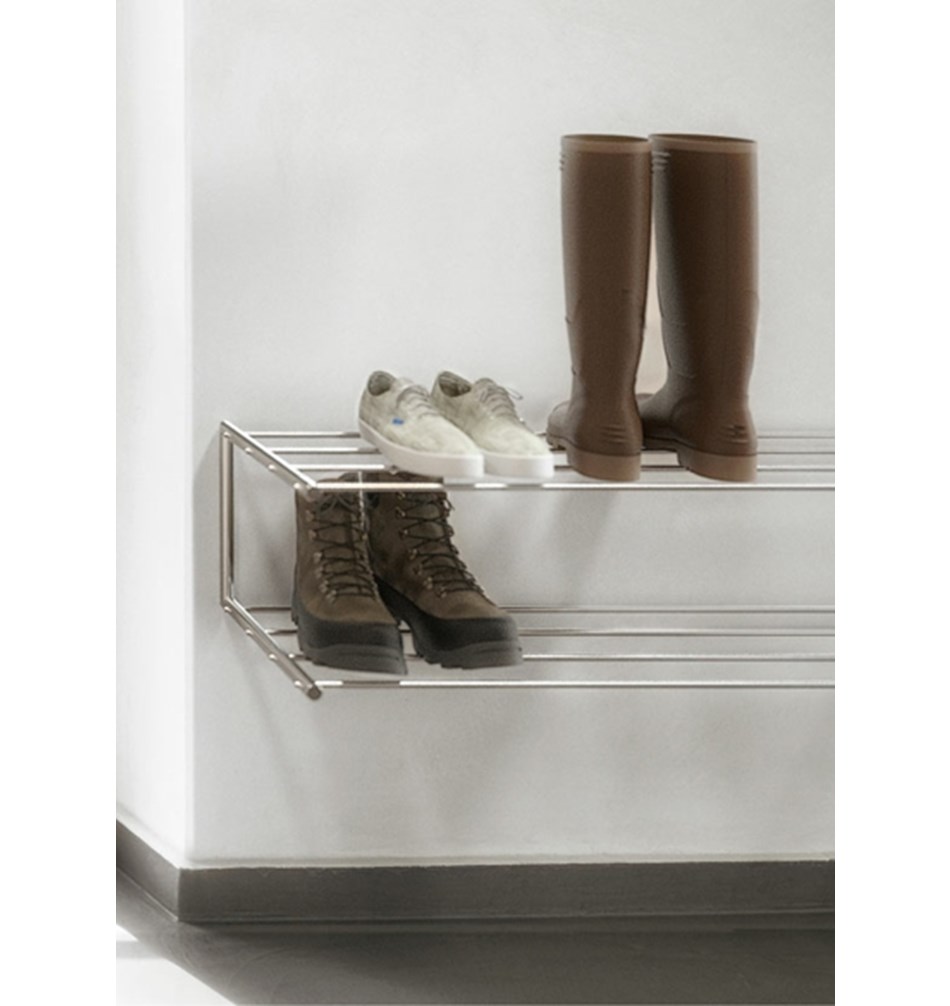 FROST Обувная полка 1, 60см » полированная. Нержавеющая сталь Полированный O1929  - Вид №5