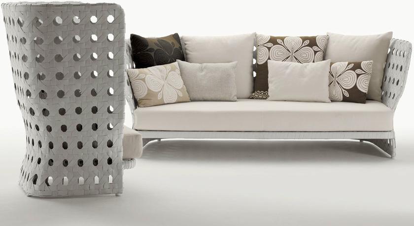 B&B Italia Outdoor 3-х местный полиэтиленовый диван Canasta sun-id-1417539 - Вид №2