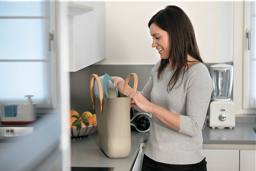 170700189 Контейнер для хранения store&more, 450 мл, голубой Guzzini  - Вид №1