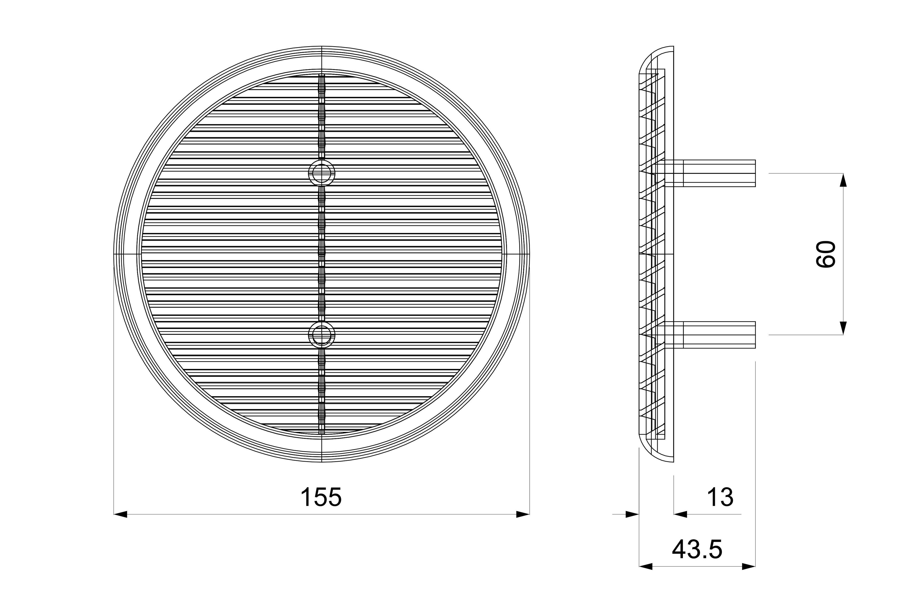 Универсальная круглая решетка First Corporation вентиляция ARCH-00024512 - Вид №6