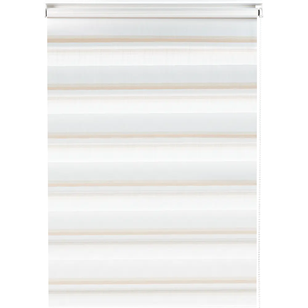 Штора рулонная день-ночь Лечче 80x160 см бежево-молочная MIAMOZA STLM-2142982 - Вид №1