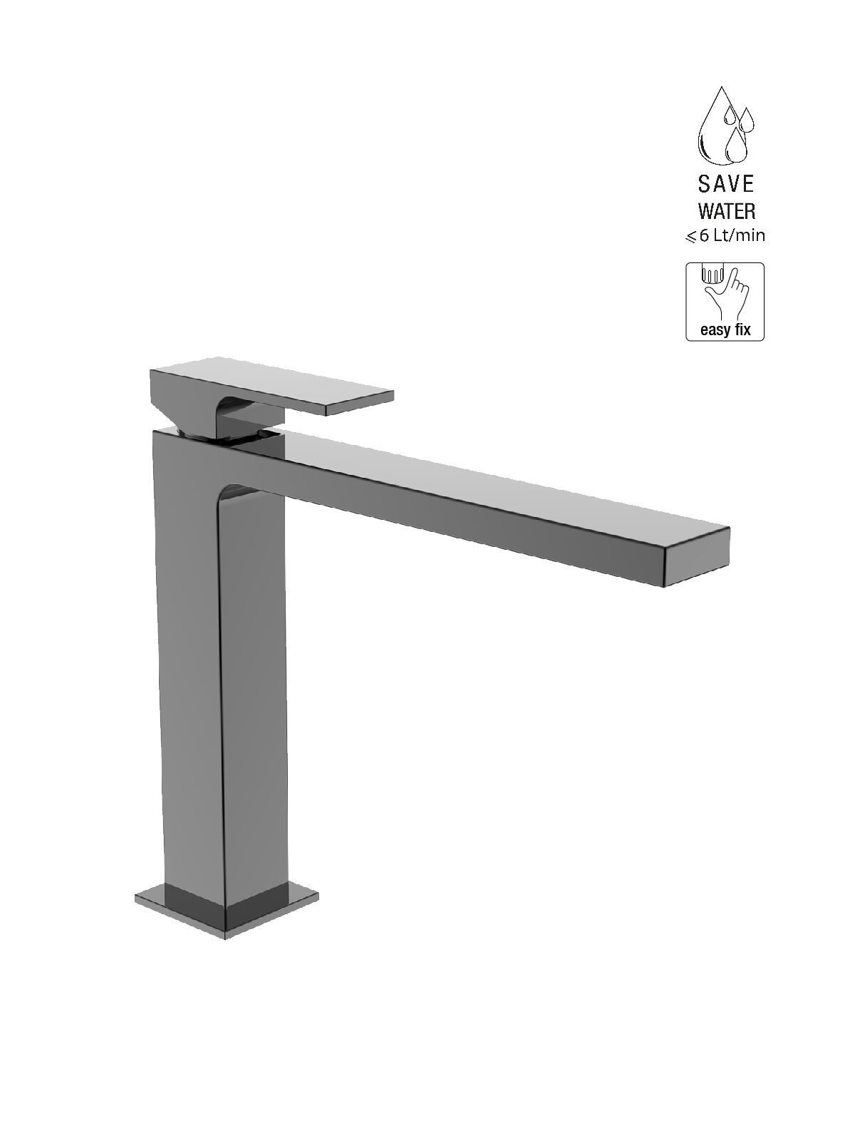 Однорычажный смеситель для раковины с ограничителем расхода Rubinetterie Frattini Vita Due ARCH-00031898 - Вид №9
