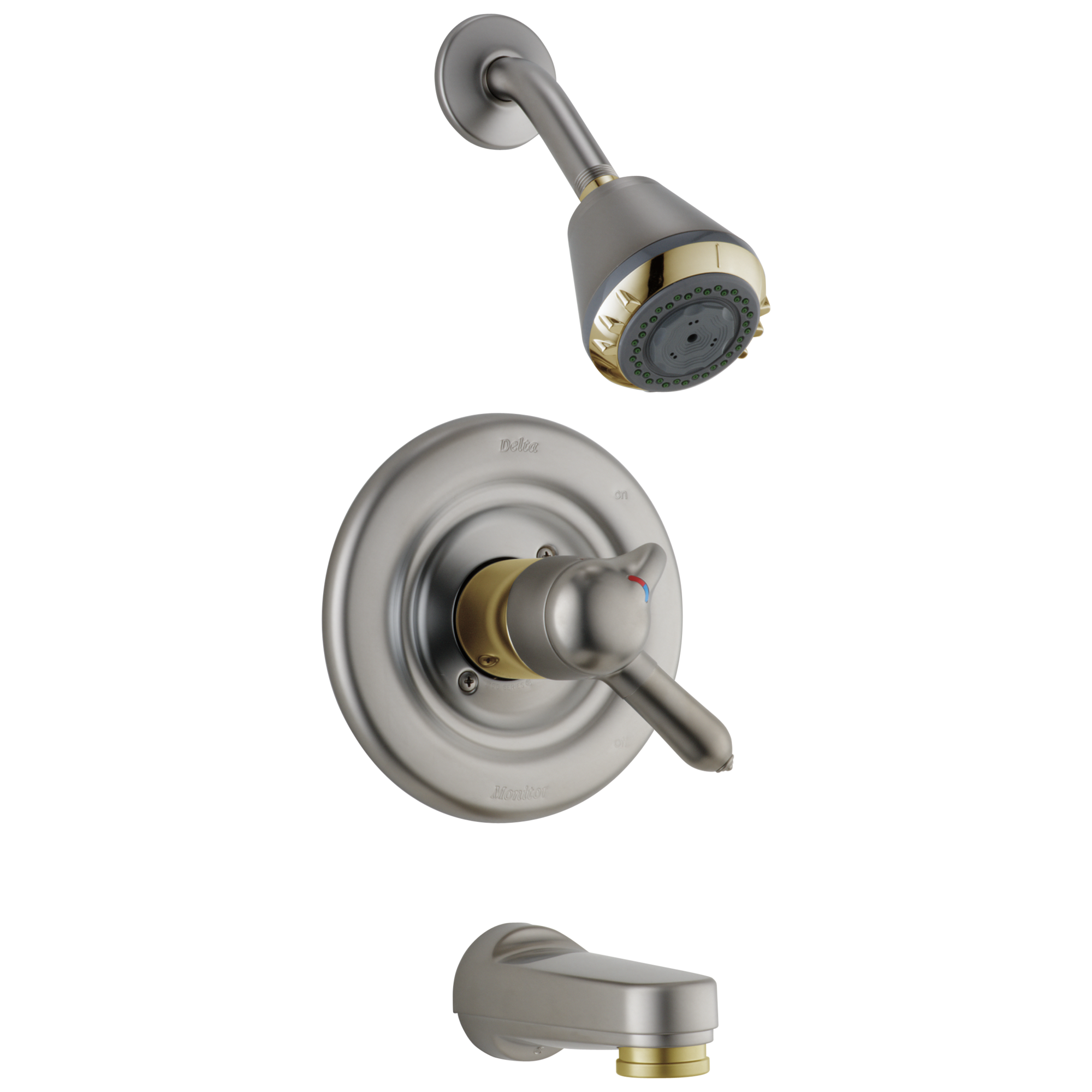 T17430-NP Для ванны и душа Monitor® 17 Series Delta Faucet Classic Жемчужный никель и латунь