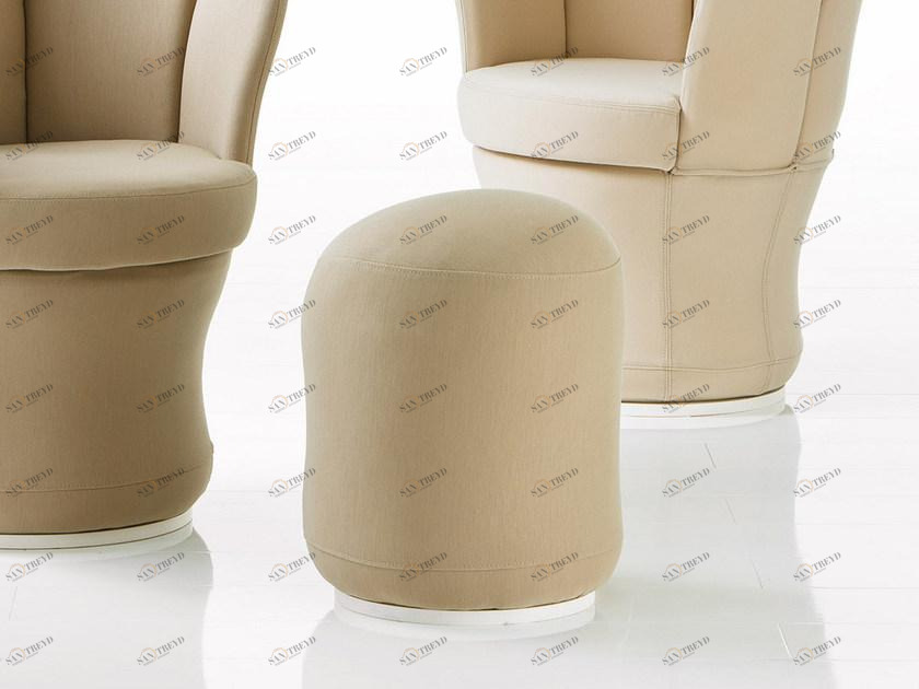 brühl Круглый пуф из ткани Lemon-blossom sun-id-1503235