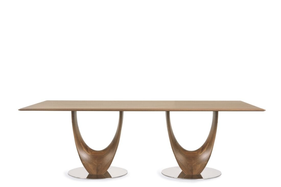 Прямоугольный стол из дерева и стекла Pacini & Cappellini Axis ARCH-00052718 - Вид №1