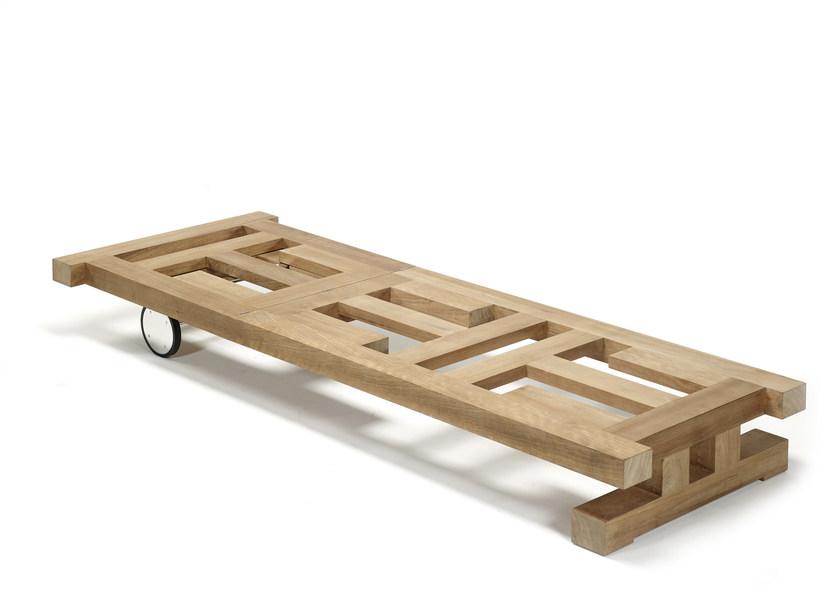 Royal Botania Садовая кушетка из тика на колесиках Nara sun-id-1444637 - Вид №3