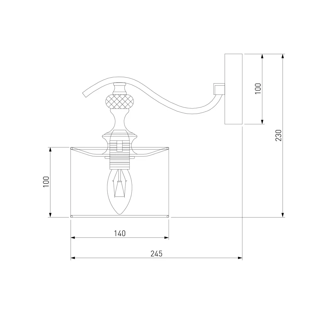 Бра Eurosvet Ofelia 60070/1, цвет никель сатинированный STLM-2044723 - Вид №9
