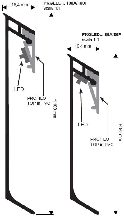 Алюминиевый плинтус со светодиодом PROGRESS PROFILES Proskirting ARCH-00035277 - Вид №2