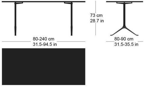 horgenglarus Прямоугольный стол из массива дерева  T-1012  - Вид №2
