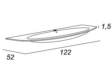 Мебель для ванной CEZARES EDEN 122 Rovere Tabacco - Вид №5