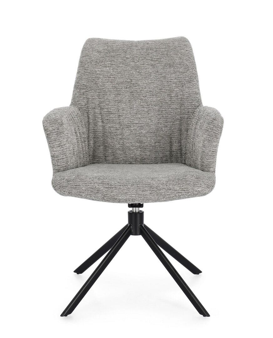 Тканевый поворотный стул с подлокотниками BIZZOTTO ALEXANDER ARCH-00028063 - Вид №4