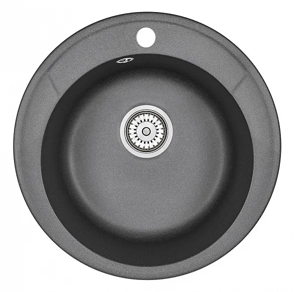 4802, ЧЁРНЫЙ, кухонная мойка, СтандАРТ кварц