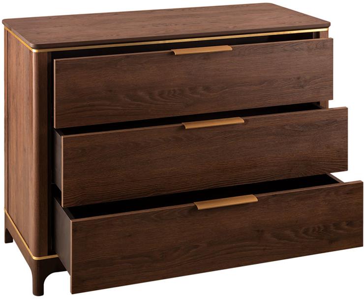 2498 Комод с 3 ящиками Модерн Дуб Гладстоун R-HOME 4009277H_Гладстоун - Вид №1