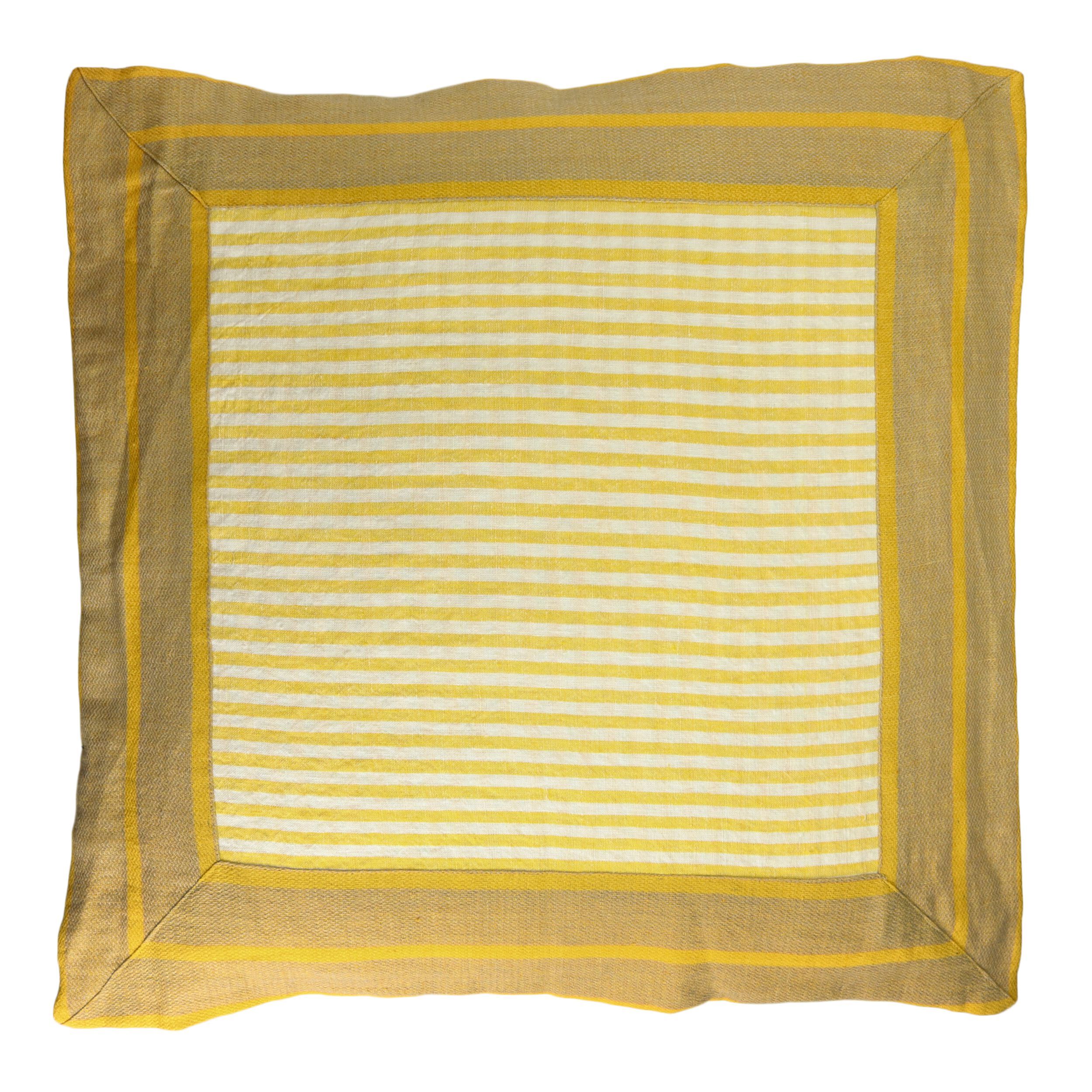 Квадратная льняная подушка POMAX Сен-Тропе ARCH-00102402 - Вид №15