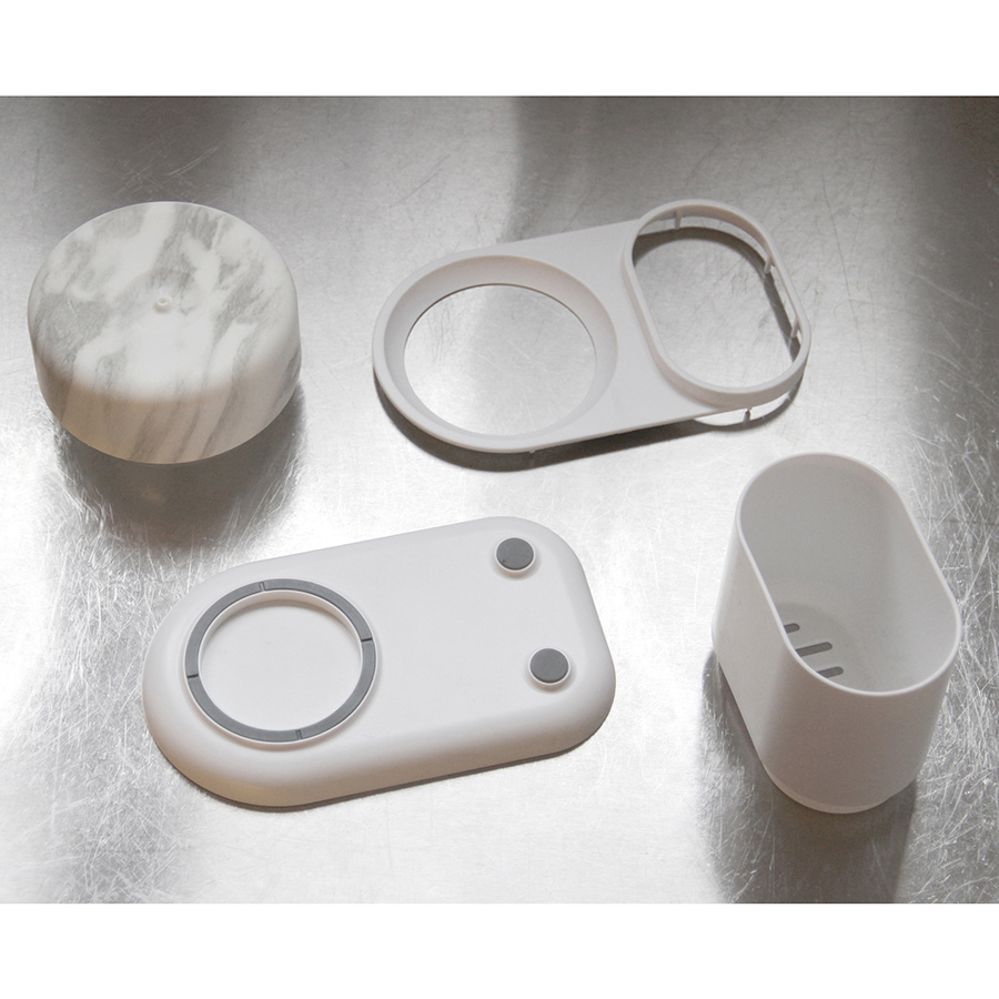 263107 Диспенсер для моющего средства и органайзер , do-dish™, белый/мрамор Bosign  - Вид №3