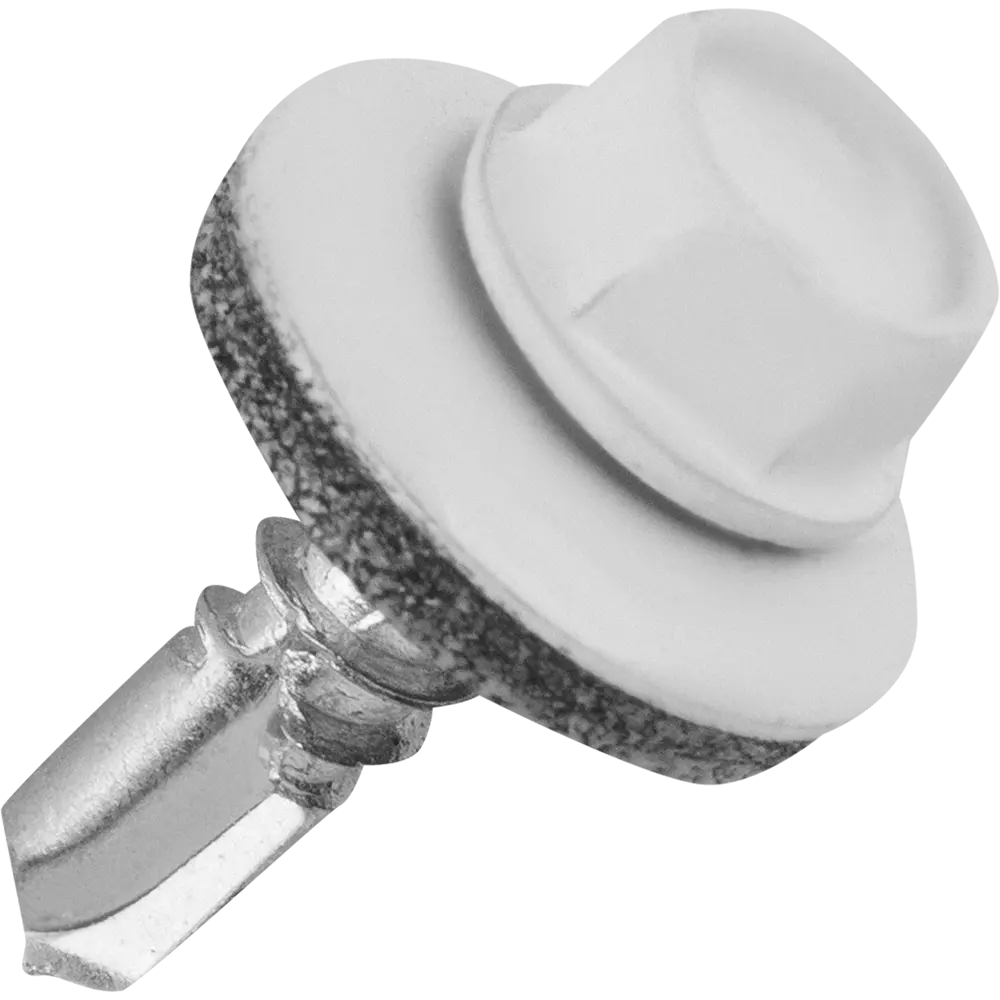 Кровельные саморезы STANDERS RAL9003 сверлоконечные белые 5.5x19, 120 штук STLM-2113938