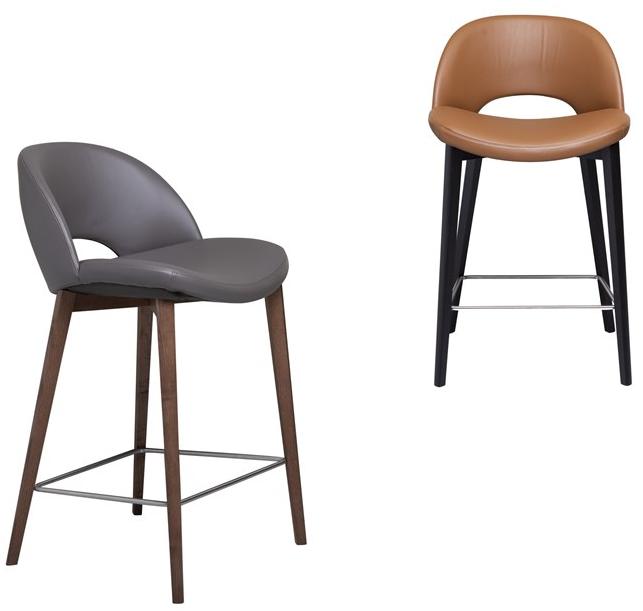 Tonin Casa Кожаный табурет на деревянной основе Beetle sun-id-1484447 - Вид №3