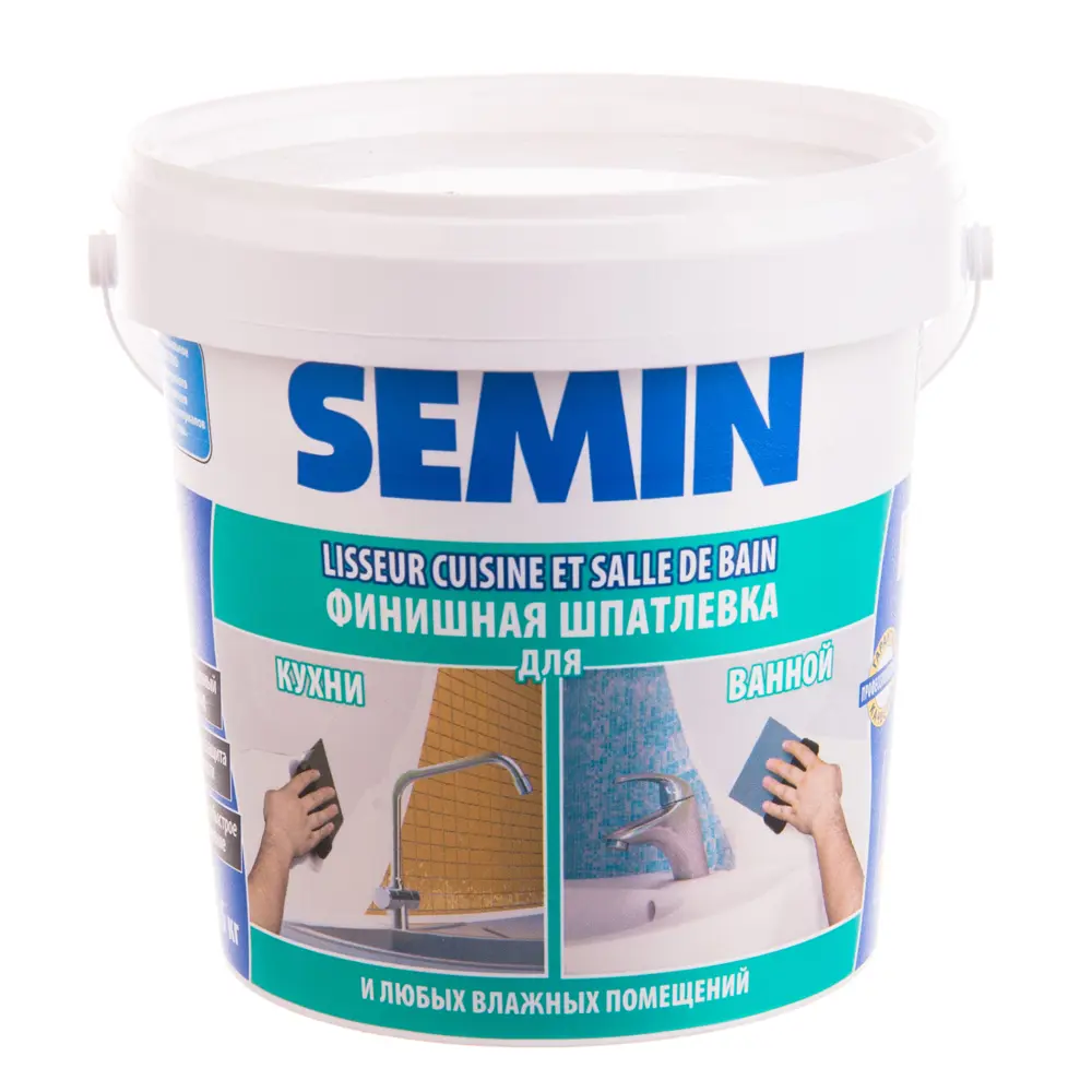 Шпаклёвка влагостойкая Semin 1.5 кг 14247709 STLM-2061799 