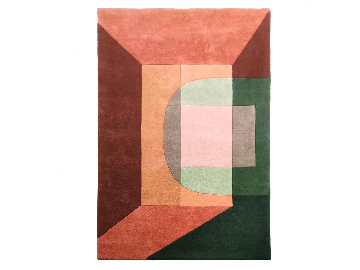 Узорчатый прямоугольный ковер с длинным ворсом Ademi Exclusive ARCH-00017400