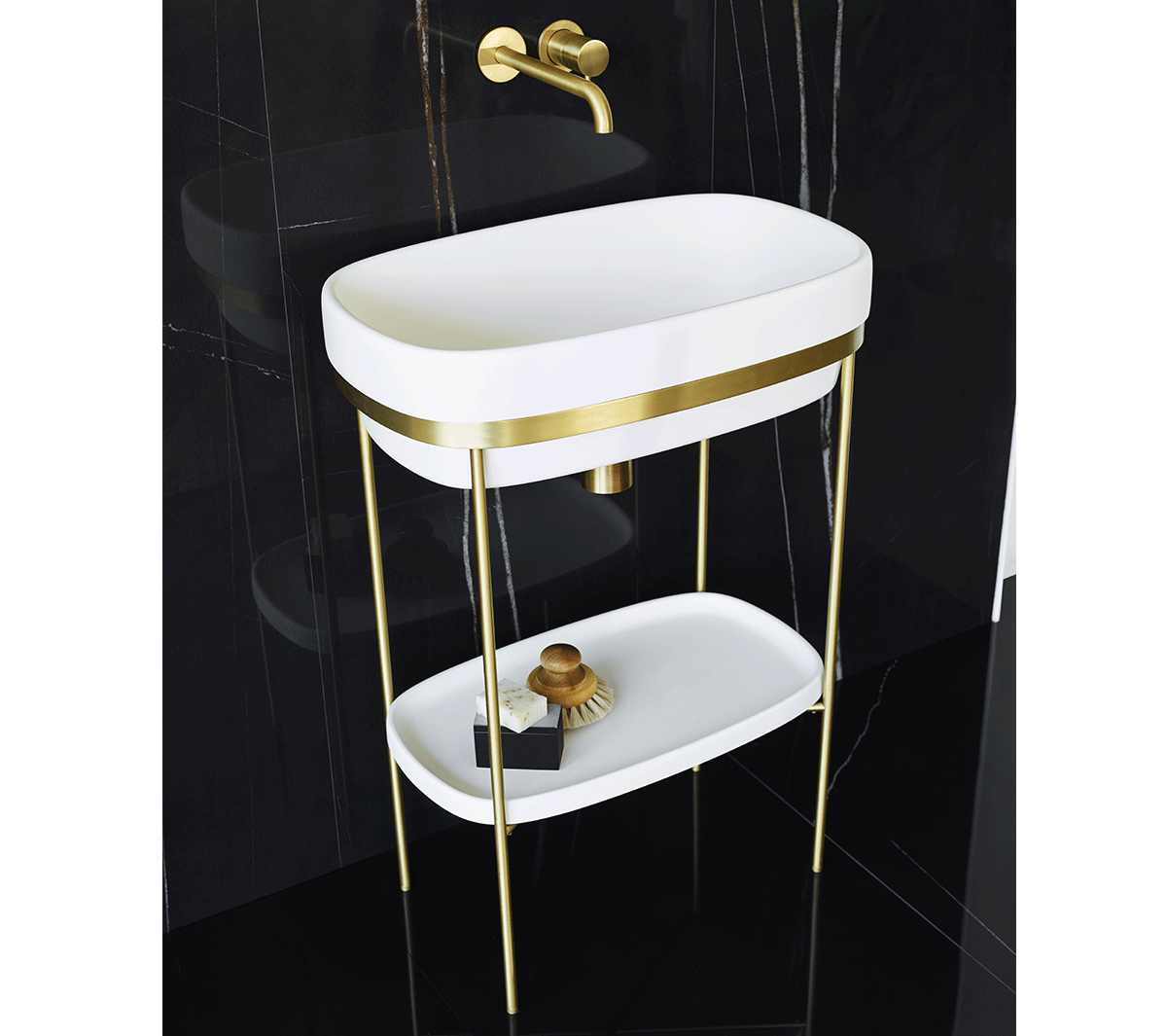 Ex.T RIBBON Отдельностоящая консоль из латуни com_EXLAVRIBBONOT - Вид №3