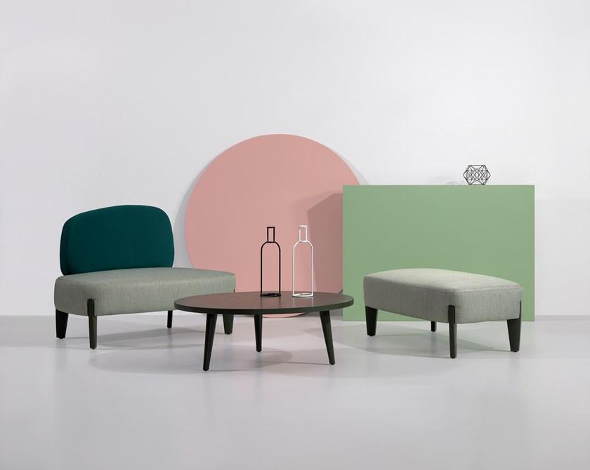 Fenabel Прямоугольный пуф из ткани с обивкой Stone Pf.2062 - Вид №1