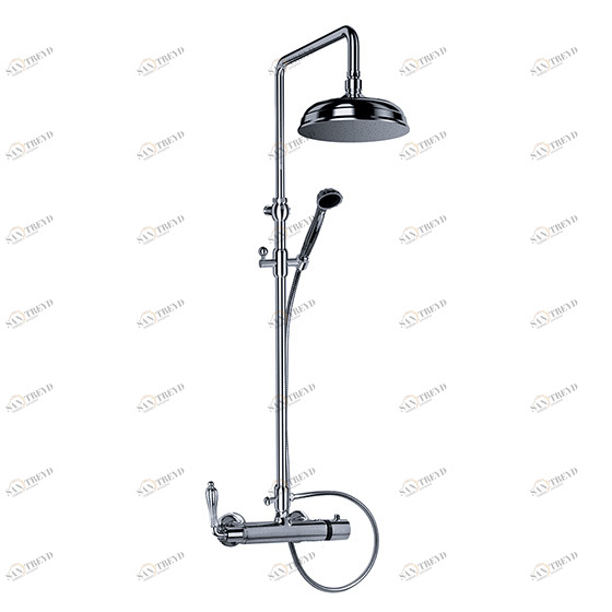 Смеситель для душа с термостатом ½" настенный JOERGER Albano 608.20.460.000