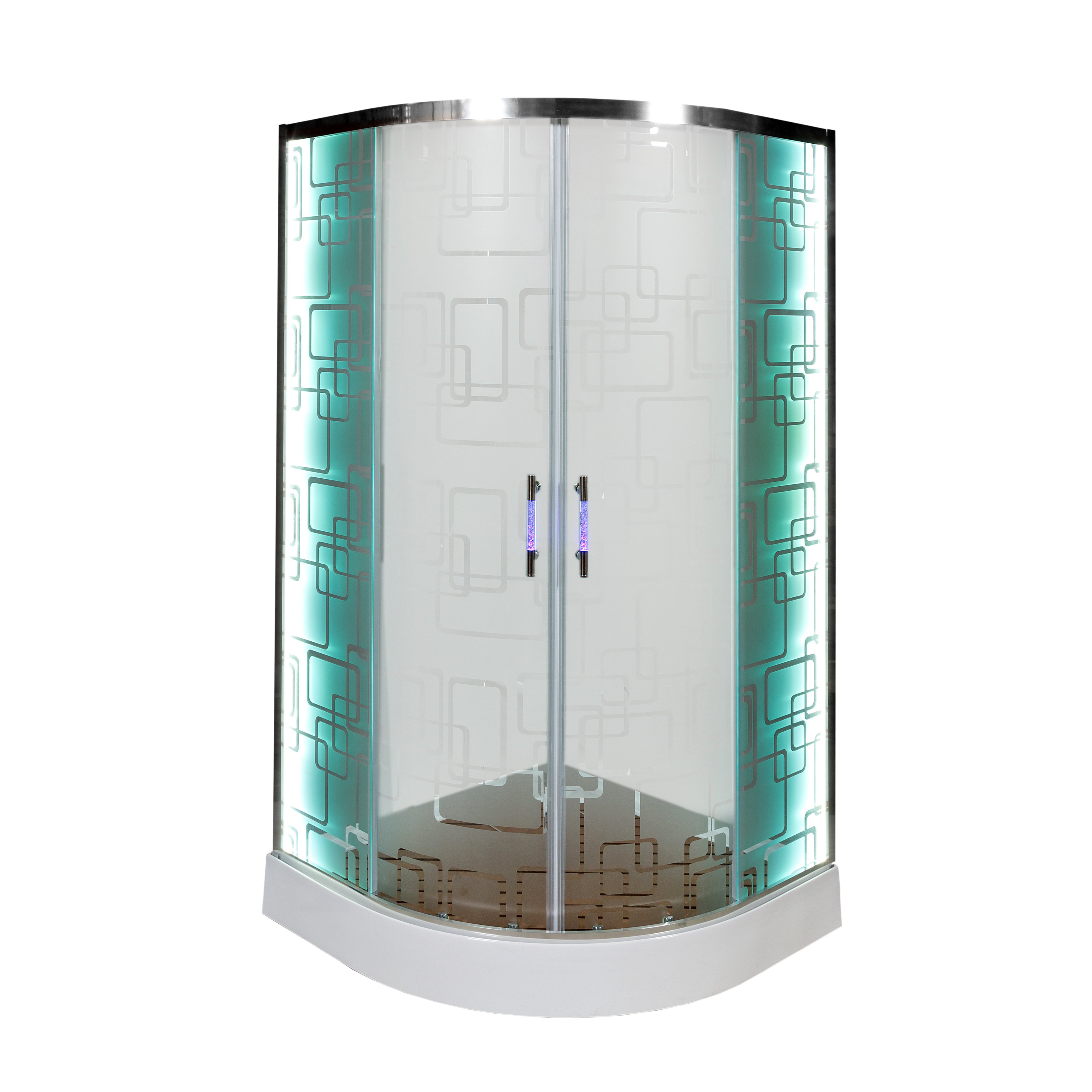 D80S LED Душевая кабина DETO Серия D Душевое ограждение С 09 LED - Вид №1