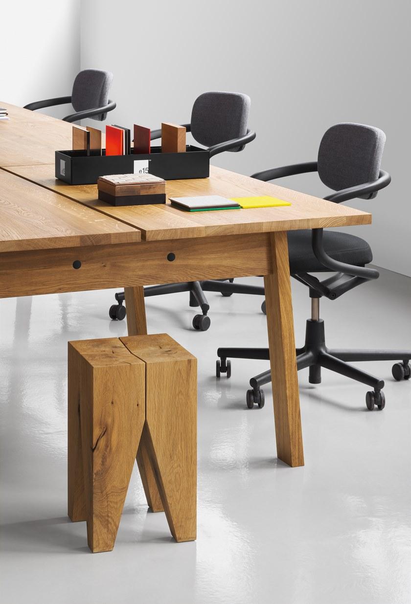 e15 Табурет / журнальный столик из массива дерева  St04  - Вид №2