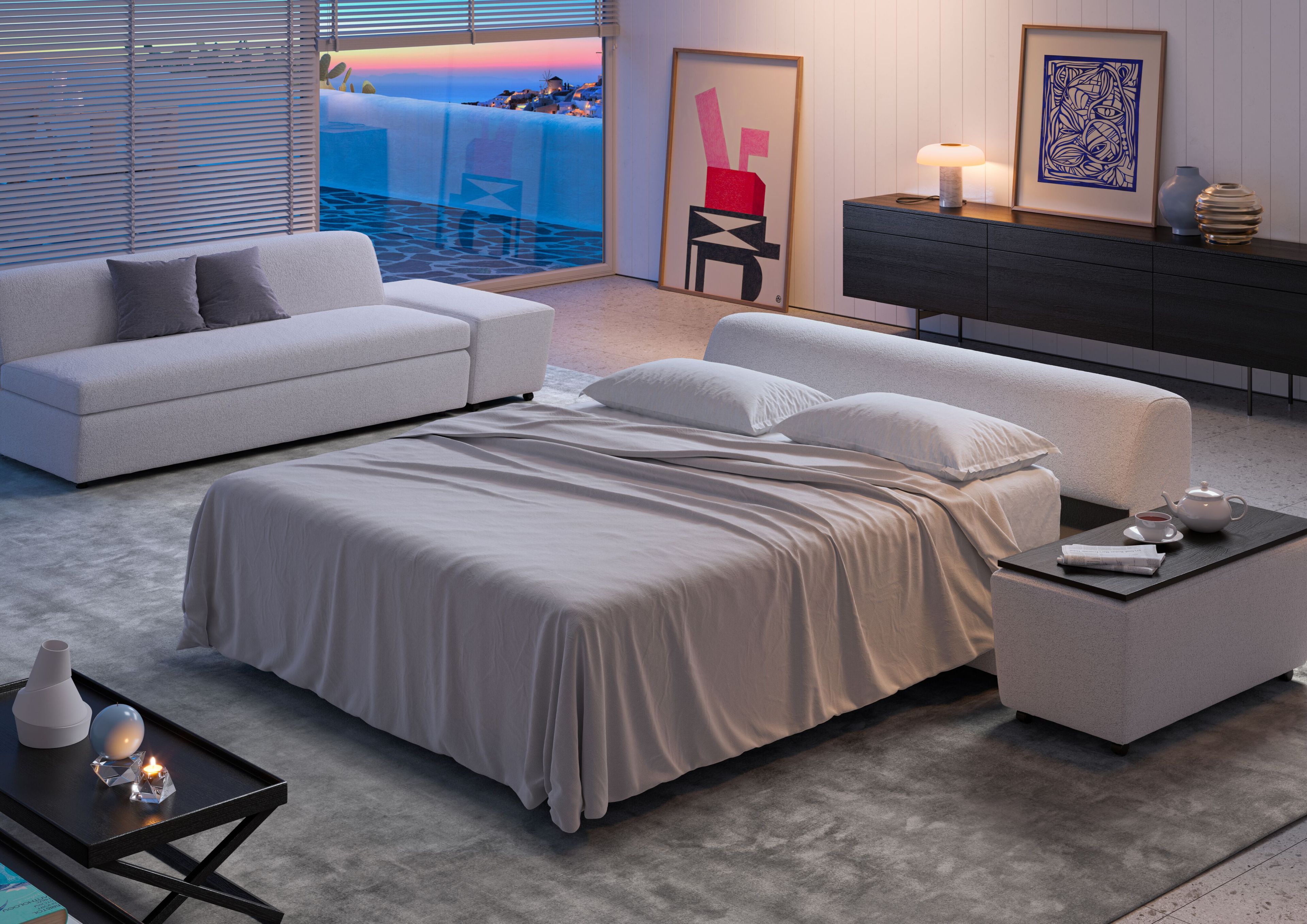 Съемный диван-кровать из ткани или кожи Vibieffe 2110 TANK ARCH-00127957 - Вид №3