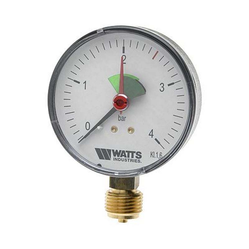 Манометр радиальный F+R201 1/2" 100 мм WATTS Ind 4 бар 10008076