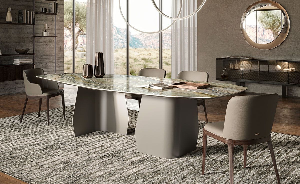 Керамический стол со скульптурным основанием Cattelan italia Senator ARCH-00110053 - Вид №1