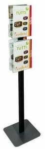 STUDIO T Двусторонняя напольная подставка из металла для брошюр Inuno Inunostick2b