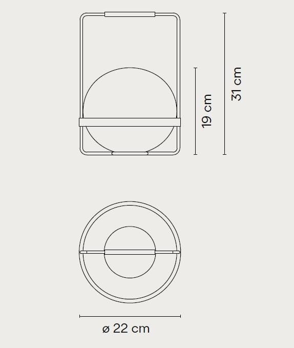Светодиодная настольная лампа из дутого стекла Vibia Пальма ARCH-00038195 - Вид №3