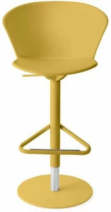 Calligaris Табурет из полипропилена, регулируемый по высоте, со спинкой Bahia