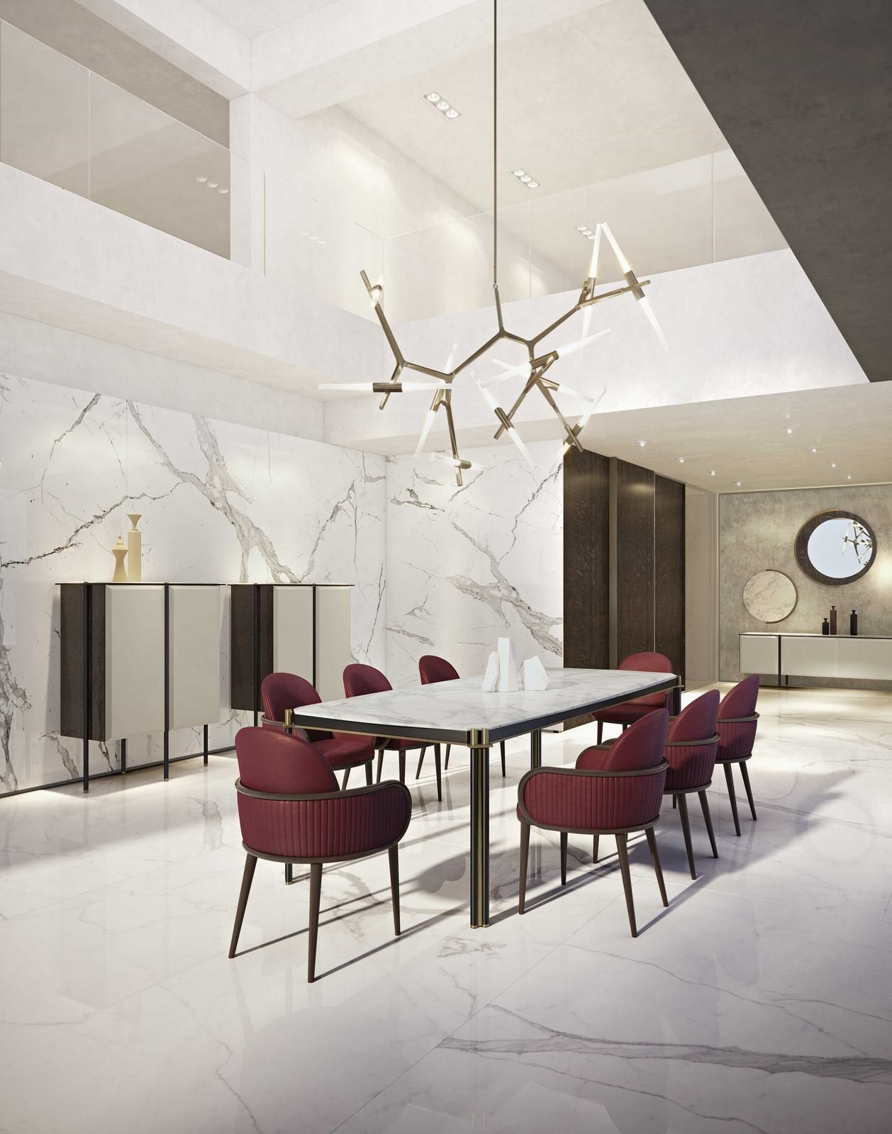 Мебель из дерева и мрамора с распашными дверями Capital Collection ARCH-00084573 - Вид №3