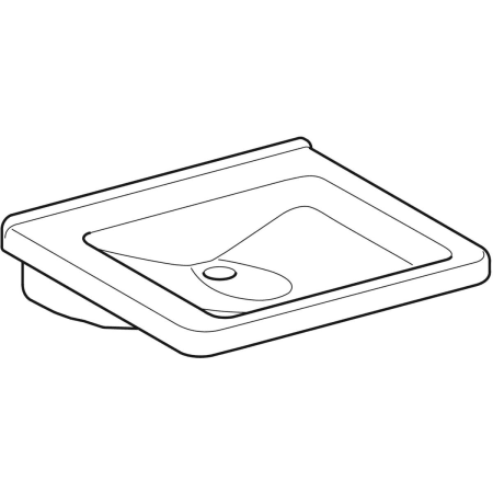 128662000 Раковина Geberit Renova Comfort Square, безбарьерная Geberit  - Вид №14