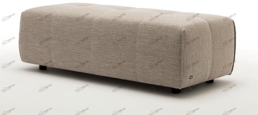 Rolf Benz Прямоугольная кровать-пуф из ткани sun-id-1372436