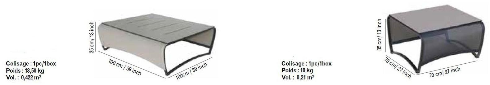 Les jardins Садовый стол из алюминия Jetstream sun-id-1365299 - Вид №5